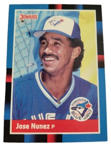 1988 Donruss #611 Jose Nunez Nuñez Toronto Blue Jays MLB Baseball Card (K0 - Picture 1 of 2