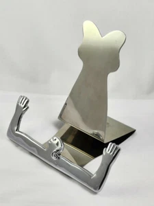 Librero de recetas de acero inoxidable Carrol Boyes What's Cookin Sudáfrica modernista - Imagen 1 de 3