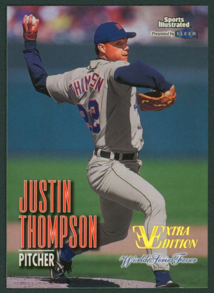 1998 Sports Illustrated World Series Fever JUSTIN THOMPSON Extra Edition SP #/98 - Image 1 of 2