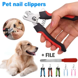 Pet Dog Cat Stainless Steel Professional Nail Toe Trimmer Clipper Grooming Tool - Picture 1 of 17
