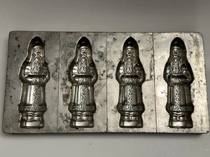 Antike deutsche Weihnachtsmann Schokolade Bonbonform Bodderas Erntbruck 4 Formen Weihnachten - Bild 1 von 14