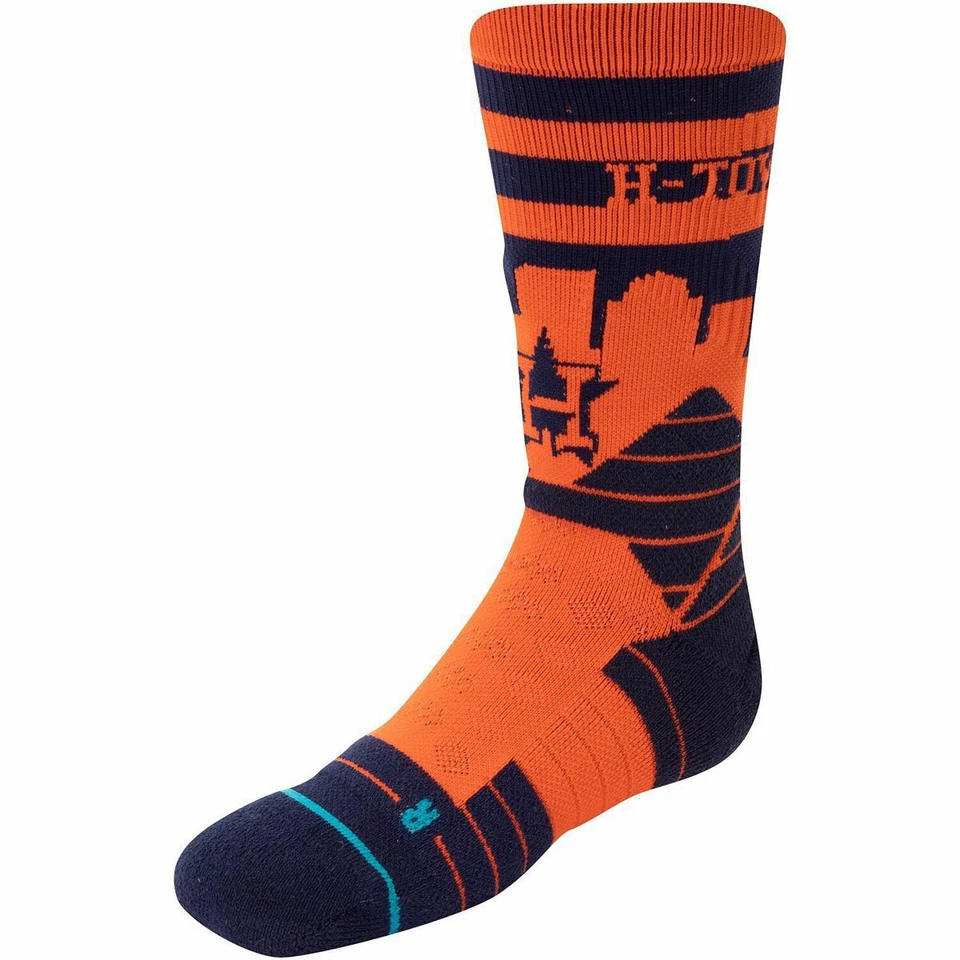 Calcetines Stance Adulto Azul Naranja Crew Nylon MLB Houston Astros Diamond Pro L 9-12 Foto 1 de 1