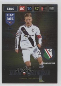 2016 Panini Adrenalyn XL Fifa 365 Fans' Favourite Jakub Rzezniczak #74 Rookie RC