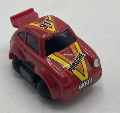 Vintage Shinsei Mini Porsche Turbo 911 1:87 Red Rare - Image 1 of 4