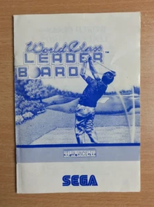 SEGA Master System Instruction Manual - WORLD CLASS LEADER BOARD - Picture 1 of 2