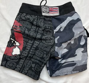 MAUIBUILT Boy’s Camouflage Fish Hook Hawaiian Island Board/Surf Shorts Size 4T - Picture 1 of 6