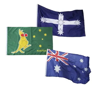 Australian Boxing Kangaroo Eureka Stockade Southern Cross Flag National 90x150cm - Picture 1 of 6