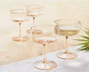 Oake Stackable Coupe Glasses, Set of 4 - Picture 1 of 3
