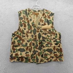 SafTBak Hunting Vest Camo 2X* Green Brown Mens Utility Outdoor Pockets - Picture 1 of 10