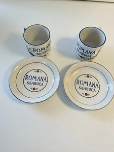 2er Set Romana Sambuca Espressotassen/Untertassen Tassen 2 1/2"" groß - Bild 1 von 6