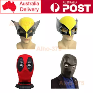 Deadpool Wolverine Cosplay Full Face Mask Head Cover Prop Party Halloween Mask - Picture 1 of 11