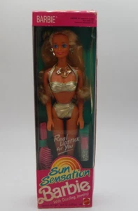 Vintage 1991 Sun Sensation Barbie Doll with Real Lipstick SEALED / NOS / NIB - Picture 1 of 5