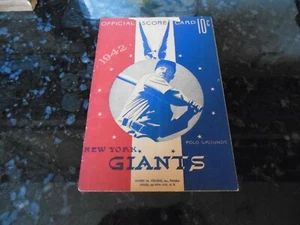1942 New York Giants vs. Brooklyn Dodgers (Unscored) Mel Ott - Picture 1 of 2