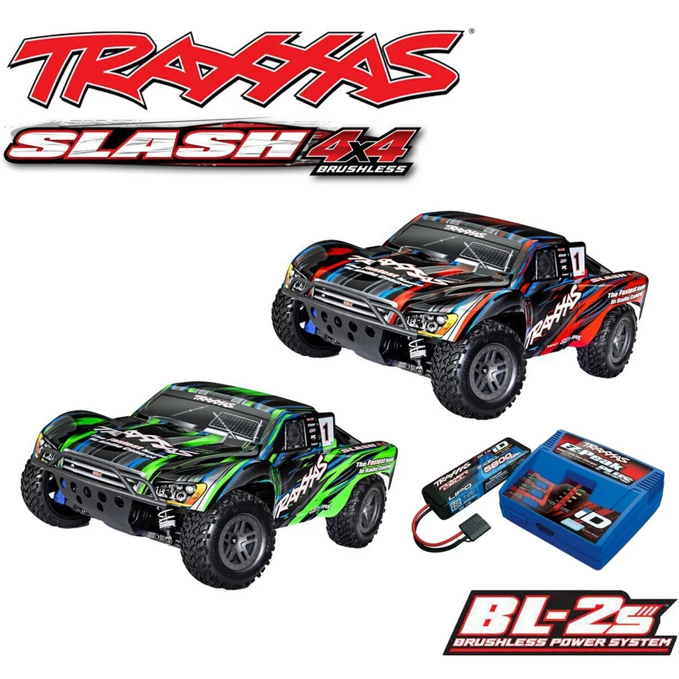 Traxxas 68154-4 Slash 4x4 BL-2S Brushless 1/10 4WD Short Course Truck 2,4GHz Akk - Bild 1 von 1