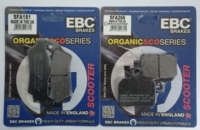 Pastillas de freno de disco delanteras y traseras EBC se adaptan a SUZUKI UH125 BURGMAN (2002 a 2006) Foto 1 de 4