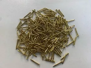 BRASS PLATED ESCUTCHEON PINS DOME TOP NAILS CRAFT 6mm 10mm 13mm 15mm 20mm 25mm - Picture 1 of 24