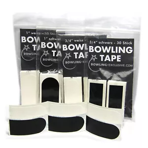 Bowling Ball Bowler Tape 30er Pack schwarz glatt oder weiß rauh 1/2 3/4 1 Zoll - Bild 1 von 8