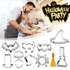 Halloween Pumpkin Ghost Bat Cookie Cutters Biscuit Pastry Mold Tools 10 Packs UK