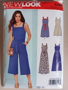 New Look Pattern 6446 Misses' Sleeveless Jumpsuits Rompers Dresses Sizes 6-18 - Picture 1 of 2