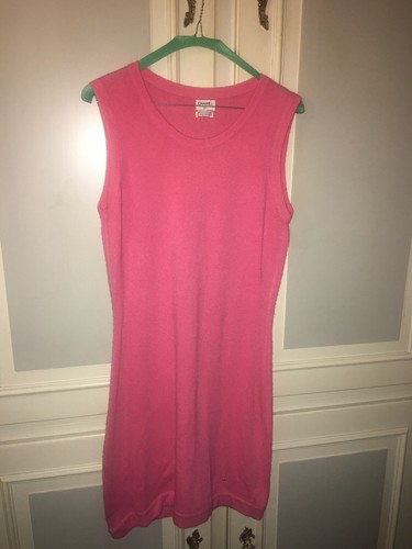 Robe T.40 Chanel Cachemire Vintage Chanel Cashmere Dress UK 12
