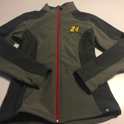 Chaqueta Para Mujer Jeff Gordon Chase Auténtica Gris Suave #24 Cremallera Completa Talla M Foto 1 de 4