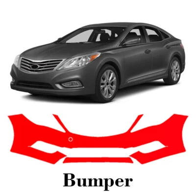 Front bumper PreCut PPF Paint Protection Film For Hyundai Azera 2012-2014 - Image 1 of 4
