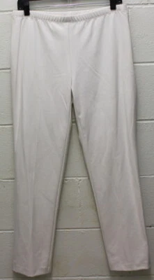 Karen Kane Jackie Ankle Pants Lined Stretch Dress Elastic Waist Zip White 10 New - Image 1 of 4