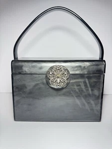 Vintage 1950'S WILARDY Gray Purse -Some Wear Please See Photos - Picture 1 of 13