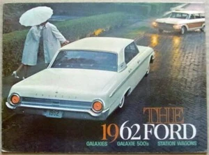 FORD RANGE USA Sales Brochure 1962 #FDC-6212 GALAXIE Galaxie 500 STATION WAGONS - Picture 1 of 4