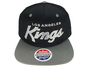 Los Angeles King Snapback Cap Mütze Schriftzug NHL Retro schwarz Einheitsgröße neu mit Etikett Zephyr - Bild 1 von 5