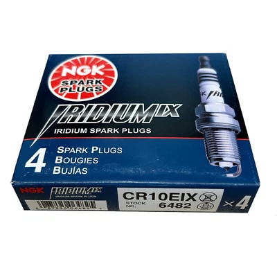 1999-2020 Yamaha YZF R6 R-6 R6S NGK Iridium Spark Plugs CR10EIX 4 Pack of plugs - Image 1 of 4