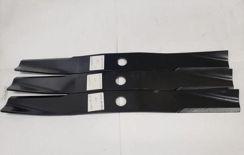 Qty/3 24 1/2" Genuine Kubota K5698-3434 Lawn Mower Blade 72" Cut - Image 1 of 4