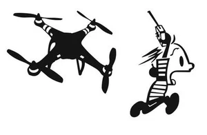 Renn! (DJI Phantom Quadrocopter) Aufkleber - Picture 1 of 1