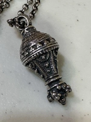 David Andersen Sterling Silber Norwegen Berlock Anhänger Halskette Vintage 501 - Bild 1 von 4