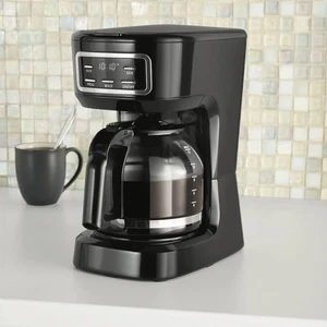New! Mainstays 12 Cup Programmable Coffee Maker, Drip Coffee Maker - Picture 1 of 9