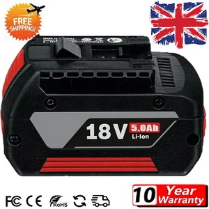 For Bosch 18V 5.0 Ah Lithium Battery Professional GBA BAT609 BAT620 BAT610 NEW - Picture 1 of 13