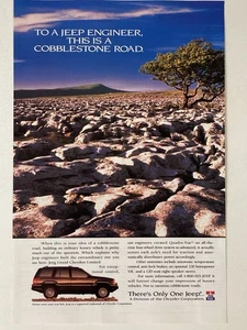 1994 Jeep Grand Cherokee Limited Print Ad 4x4 Cobblestone Road - Picture 1 of 2