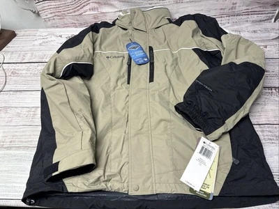 Columbia Bugaboo Interchange 3-in-1 Jacket Tan/blk Men's Size Lrg - Image 1 of 4