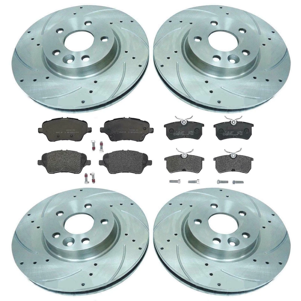 FOR FORD FIESTA 1.6 ST ST180 MK7 FRONT REAR PERFORMANCE BRAKE DISCS MINTEX PADS - Image 1 of 1