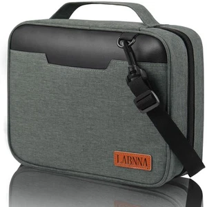 Bible Cover for Men Large Bible Carrying Case Multi-Functional Zippered Bible... - Picture 1 of 7