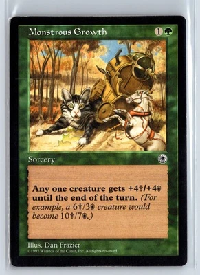 MONSTROUS GROWTH 173† – MTG Magic the Gathering Card – Portal – Common - Image 1 of 4