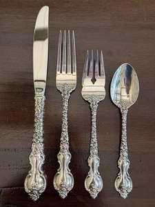 Du Barry International Sterling Silver Flatware Service for 12 Set 52 pcs Dinner - Picture 1 of 13