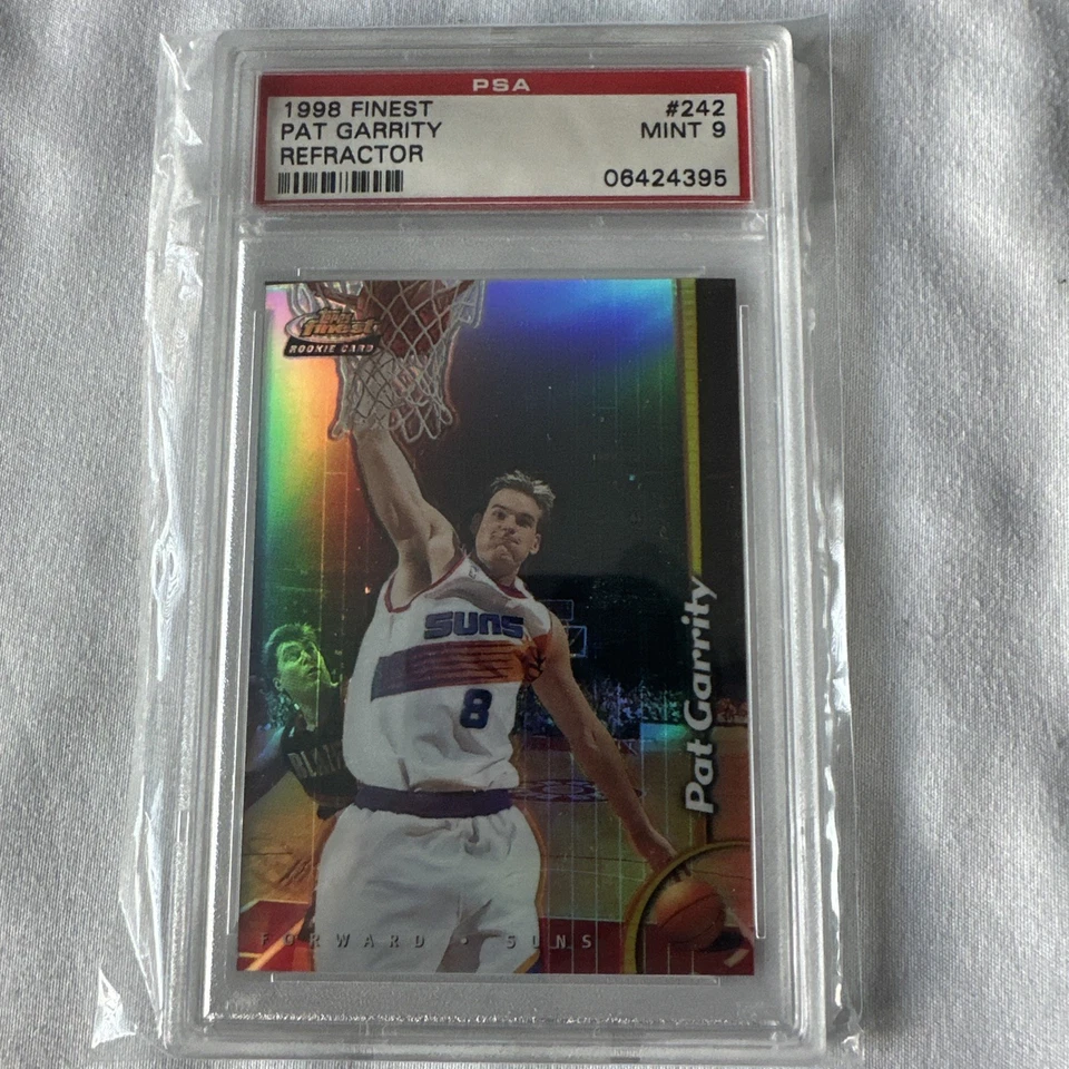 1998-99 Topps Finest PSA 9 Pat Garrity No Protector Refractor Rookie RC 242 Suns - Image 1 of 1