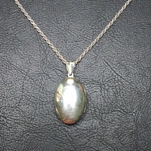 PLATA ESTERLINA 925 Collar Cadena Foto Medallón Colgante. 15.218 - Imagen 1 de 8