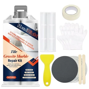 Porzellan & Fiberglas Reparaturset - Badewanne, Fliesen, Dusche, Badewanne Reparaturset für - Bild 1 von 5