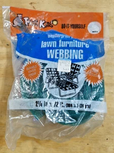 Frost King 2 1/4" 72' lang GRÜN wetterfest Rasenmöbel Gurtband Neu aus altem Lagerbestand Stuhl - Bild 1 von 7