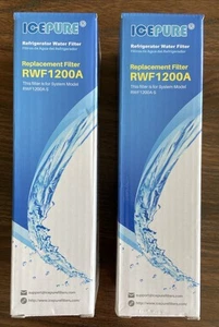 Refrigerator Replacement Filters - Ice Pure #RWF1200A - 2 Sealed Filter Lot - - Picture 1 of 6