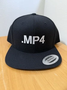 .MP4 Snapback Hat Movie Videography Film Camera Cameras MP4 File Nerd Mov - Picture 1 of 3