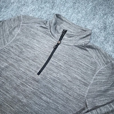 Pullover Avalanche 1/4 Cremallera Para Hombres L Gris Sudadera Exterior Senderismo Elástico Foto 1 de 4