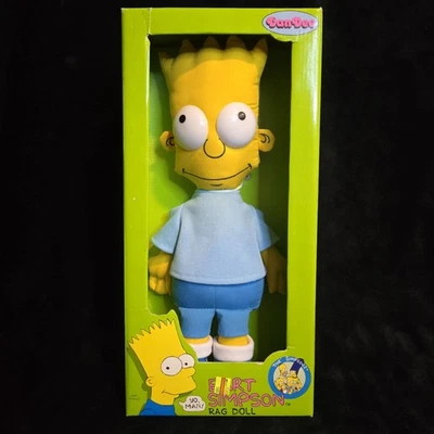 Винтажная тряпичная кукла Bart Simpson Dan Dee плюшевая мягкая фигурка коробка 2c1 The Simpsons новая с ценниками - Изображение 1 из 4